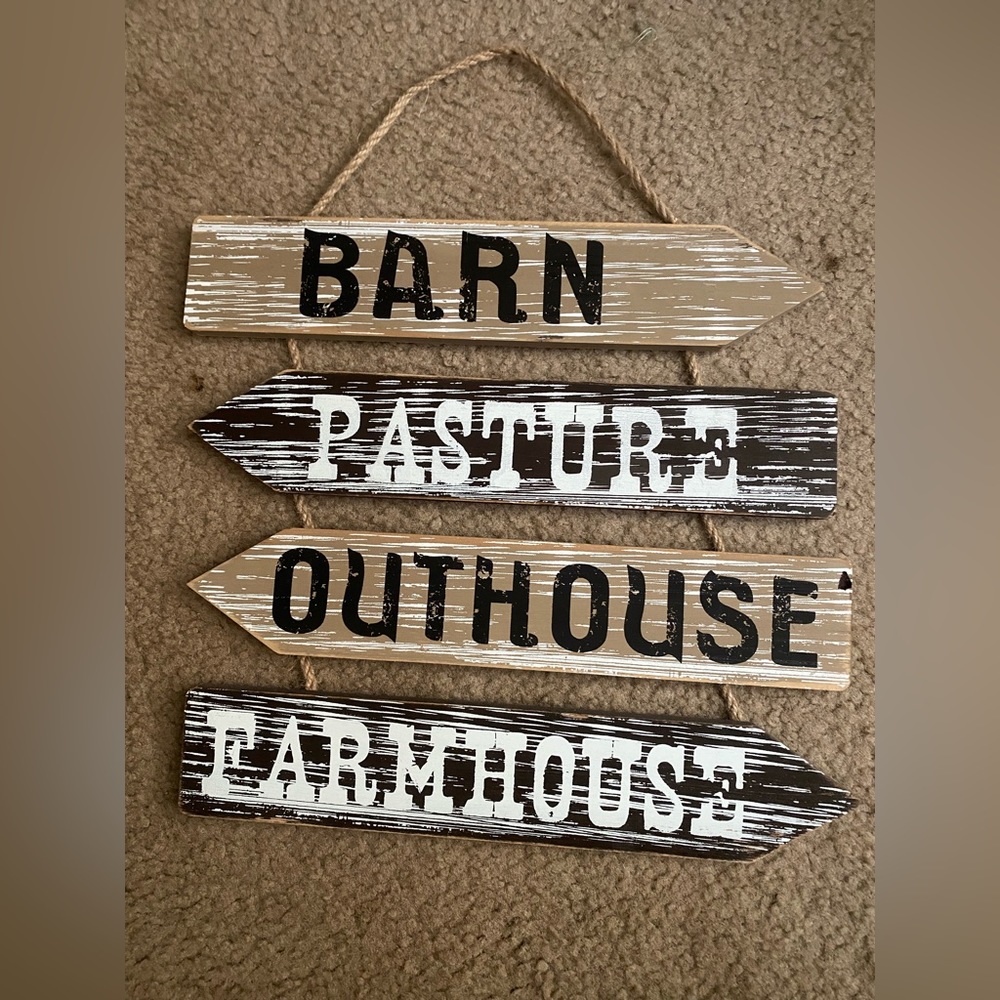 Wood sign